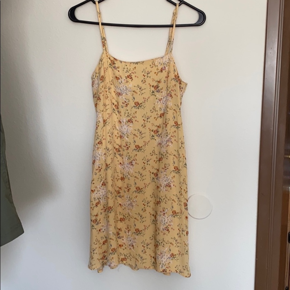 Yellow sun dress.